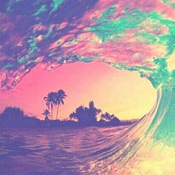 【夏といえば海♡】波をイメージしたウェーブミラーネイル