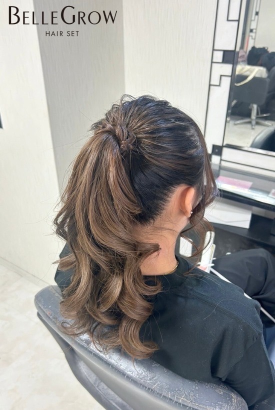 簡単ヘアセット