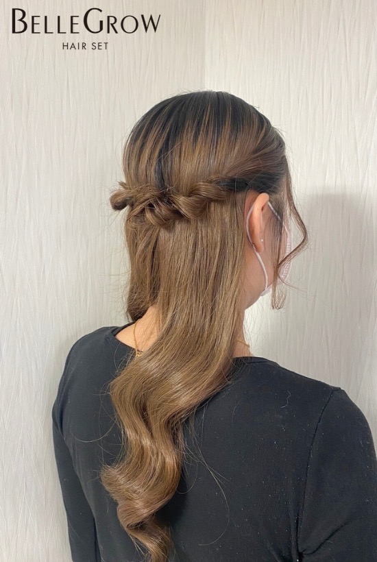 簡単ヘアセット