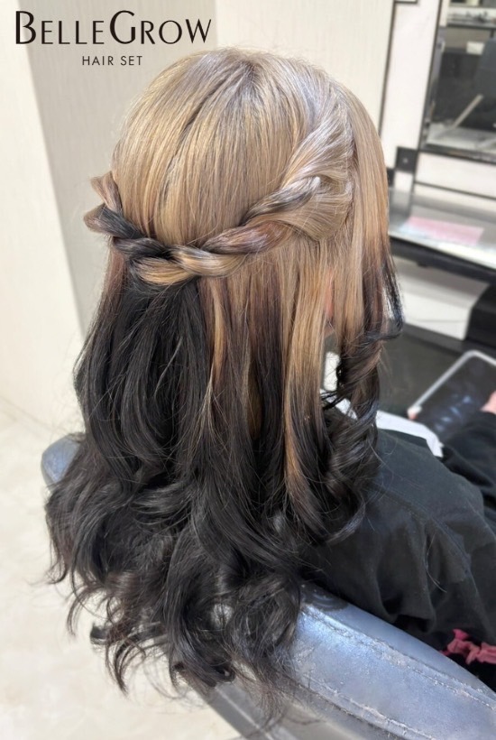 簡単ヘアセット