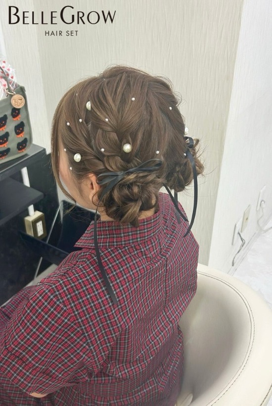 ツインお団子ヘア
