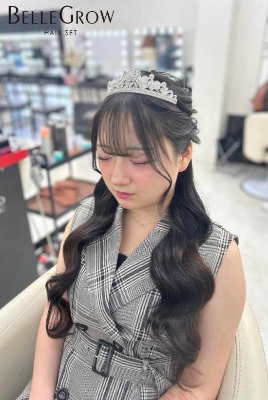 ハーフアップ