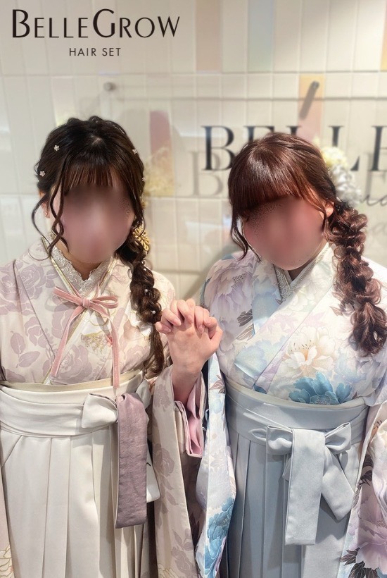 編み下ろしヘア