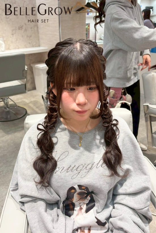 ツイン編み下ろし