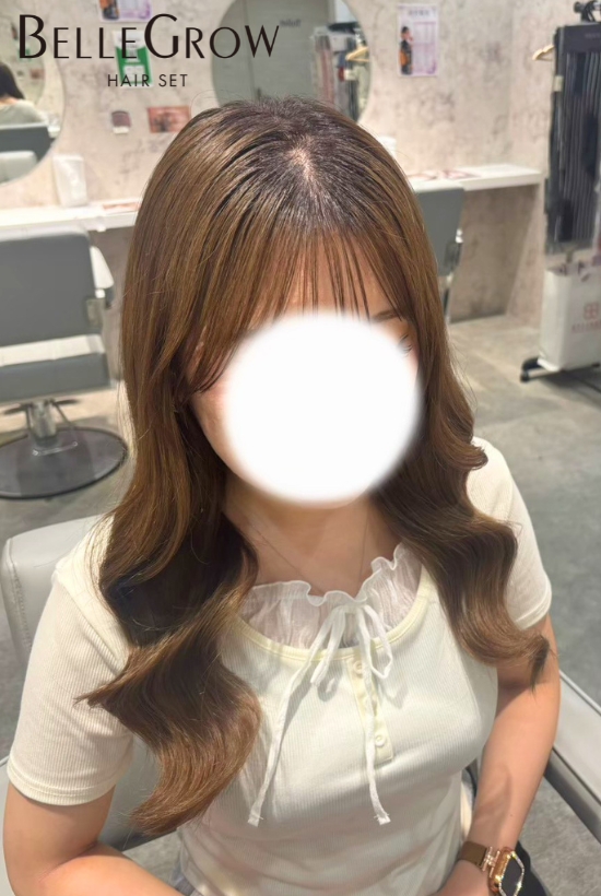 巻き下ろしヘア