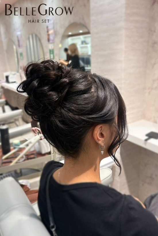 おだんごヘアセット