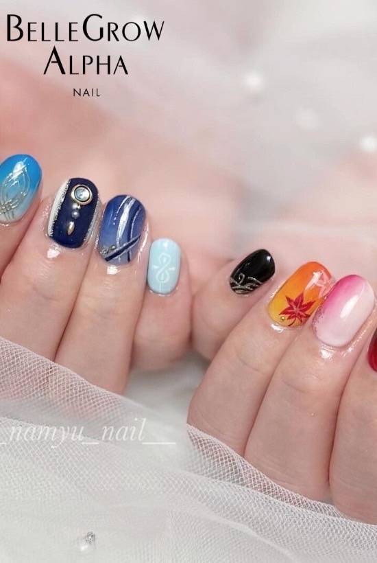 柄ネイル