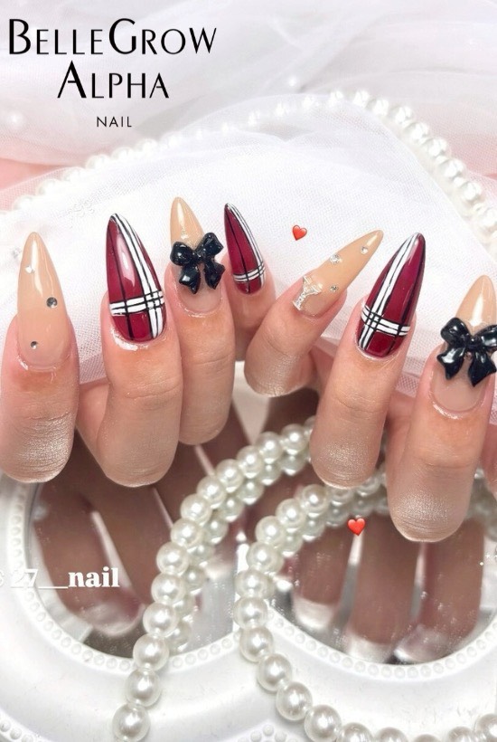 チェックネイル