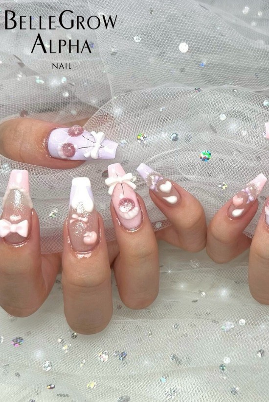 さくらんぼネイル