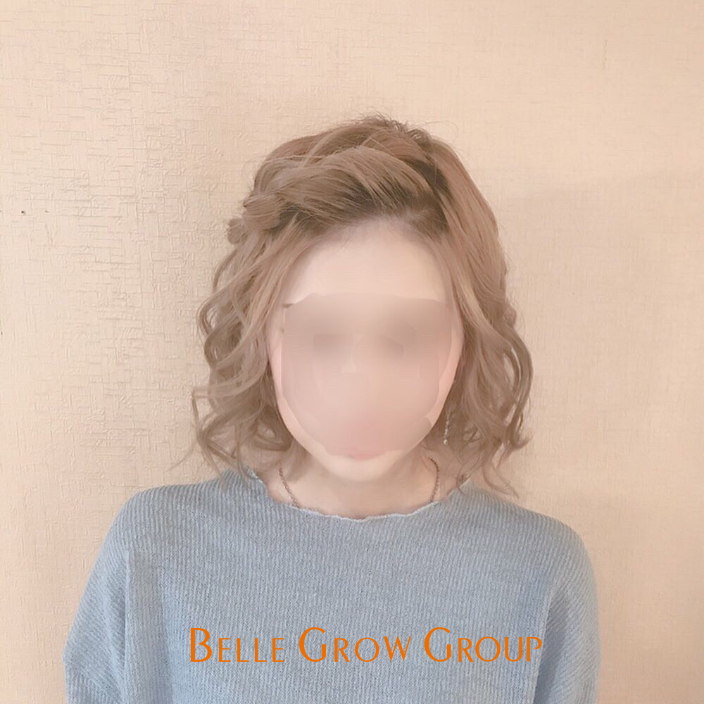 【ベルグロー本店】ショートのデコ出しヘアアレンジ♡